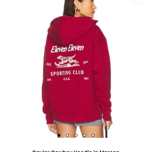 REVOLVE Burgundy Graphic Hoodie